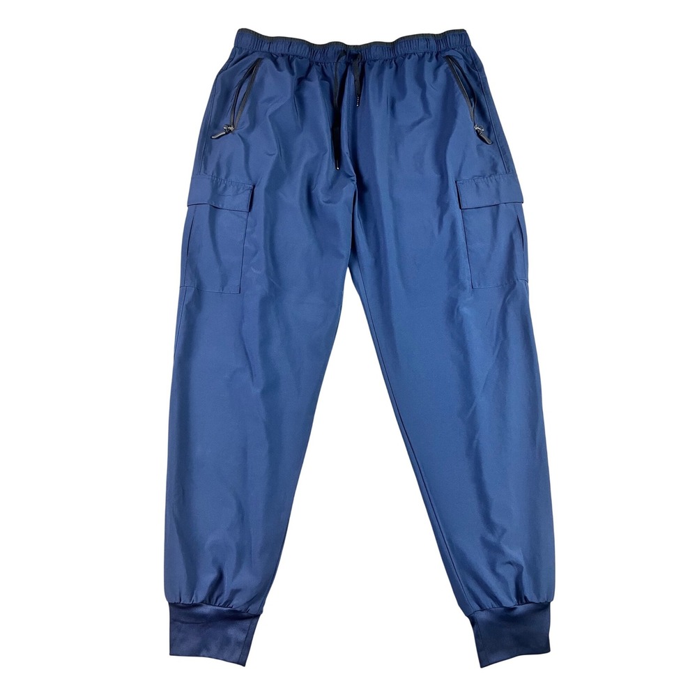G Gradual Mens XXXL Navy Blue‎ Cargo Joggers Lightweight Athletic Pants 36x30